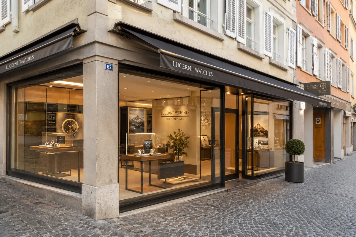 Vitrine sur mesure et store pour commerce et magasin à Morges – installation professionnelle